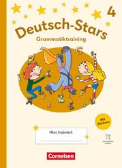 Deutsch-Stars - Grammatiktraining Ausgabe ab 2025 - 4. Schuljahr