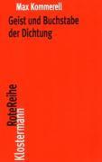 Geist und Buchstabe der Dichtung