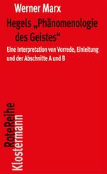 Hegels "Ph&auml;nomenologie des Geistes"