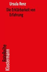 Die Erkl&auml;rbarkeit von Erfahrung