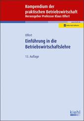 Einf&uuml;hrung in die Betriebswirtschaftslehre
