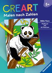 CreArt Malen nach Zahlen ab 5: S&uuml;&szlig;e Tiere