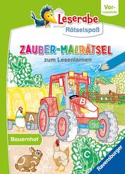 Leserabe R&auml;tselspa&szlig; - Zauber-Malr&auml;tsel zum Lesenlernen: Bauernhof (Vor-Lesestufe)