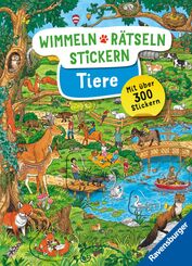 Wimmeln, R&auml;tseln, Stickern: Tiere