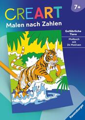 CreArt Malen nach Zahlen ab 7: Gef&auml;hrliche Tiere