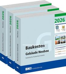 BKI Baukosten Geb&auml;ude + Positionen + Bauelemente Neubau 2026 - Kombi Teil 1-3