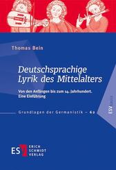 Deutschsprachige Lyrik des Mittelalters