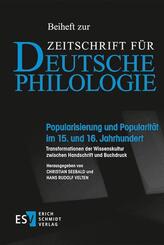 Popularisierung und Popularit&auml;t im 15. und 16. Jahrhundert