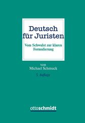 Deutsch f&uuml;r Juristen
