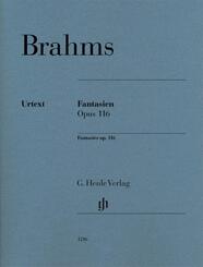 Fantasien op. 116 f&uuml;r Klavier zu zwei H&auml;nden. Revidierte Ausgabe von HN 120