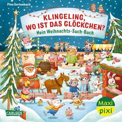 Maxi Pixi 447: VE 5: Klingeling, wo ist das Gl&ouml;ckchen? Mein Weihnachts-Such-Buch (5 Exemplare)