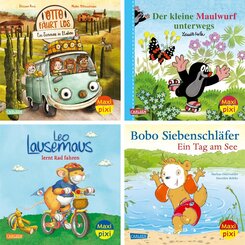 Maxi-Pixi-Box 127: Drau&szlig;en unterwegs (4x5 Exemplare)