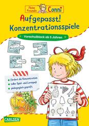 Conni Gelbe Reihe (Besch&auml;ftigungsbuch): Aufgepasst! Konzentrationsspiele
