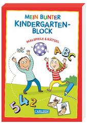 R&auml;tseln f&uuml;r Kita-Kinder: Mein bunter Kindergarten-Block: Malspiele und R&auml;tsel