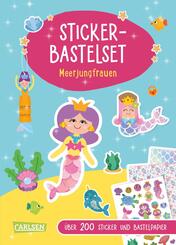 Bastelset f&uuml;r Kinder: Sticker-Bastelset: Meerjungfrauen