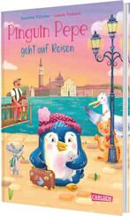 Pinguin Pepe geht auf Reisen