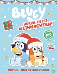 BLUEY - Hurra, es ist Weihnachten! - R&auml;tsel- und Stickerbuch