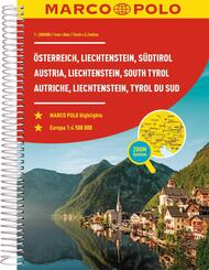 MARCO POLO Reiseatlas &Ouml;sterreich, Liechtenstein, S&uuml;dtirol 1:200.000