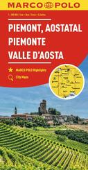 MARCO POLO Regionalkarte Italien 01 Piemont, Aostatal 1:200.000