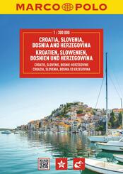 MARCO POLO Reiseatlas Kroatien, Slowenien, Bosnien und Herzegowina 1:300.000
