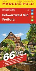 MARCO POLO Freizeitkarte 40 Schwarzwald S&uuml;d, Freiburg 1:100.000