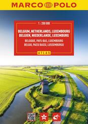 MARCO POLO Reiseatlas Benelux 1:200.000