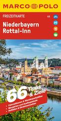 MARCO POLO Freizeitkarte 44 Niederbayern, Rottal-Inn 1:130.000