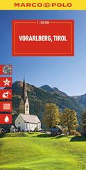 MARCO POLO Reisekarte &Ouml;sterreich 03 Vorarlberg, Tirol 1:200.000