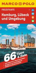 MARCO POLO Freizeitkarte 7 Hamburg, L&uuml;beck und Umgebung 1:100.000