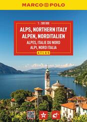 MARCO POLO Reiseatlas Alpen, Norditalien 1:300.000