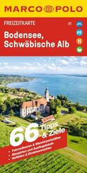 MARCO POLO Freizeitkarte 41 Bodensee, Schw&auml;bische Alb 1:100.000