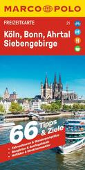 MARCO POLO Freizeitkarte 21 K&ouml;ln, Bonn, Ahrtal, Siebengebirge 1:110.000