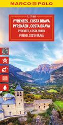 MARCO POLO Reisekarte Pyren&auml;en, Costa Brava 1:275.000
