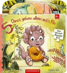 Mein Mitmach-Puzzle-Buch: 5 Dinos gehen allein aufs Klo