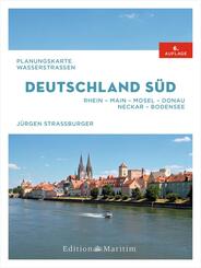 Planungskarte Wasserstra&szlig;en Deutschland S&uuml;d