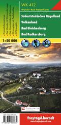 freytag & berndt Wanderkarte WK 412 S&uuml;doststeirisches H&uuml;gelland - Vulkanland - Bad Gleichenberg - Bad Radkersburg 1:50.000