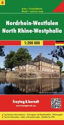 freytag & berndt Stra&szlig;enkarte Nordrhein-Westfalen 1:200.000