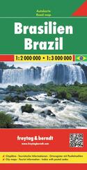 freytag & berndt Stra&szlig;enkarte Brasilien 1:2 Mio.