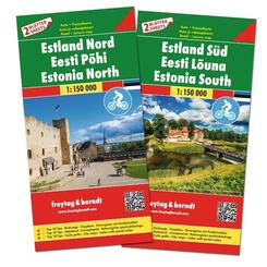 freytag & berndt Stra&szlig;enkarte Estland Set Nord und S&uuml;d 1:150.000