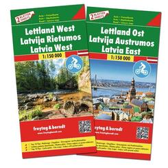 freytag & berndt Stra&szlig;enkarte Lettland Set 1:150.000