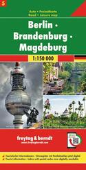 freytag & berndt Stra&szlig;enkarte Berlin - Brandenburg - Magdeburg 1:150.000