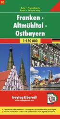 freytag & berndt Stra&szlig;enkarte Franken - Altm&uuml;hltal - Ostbayern 1:150.000