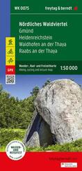 freytag & berndt Wanderkarte WK 0075 N&ouml;rdliches Waldviertel, Gm&uuml;nd - Heidenreichstein - Waidhofen a.d. Thaya - Raabs a.d. Thaya 1:50.000