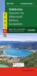 freytag & berndt Wanderkarte WK 0238 S&uuml;dk&auml;rnten, Klopeiner See - V&ouml;lkermarkt - Bleiburg - Karawanken 1:50.000