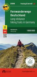 freytag & berndt Wanderkarte DFWW Fernwanderwege Deutschland 1:800.000