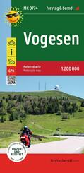freytag & berndt Motorradkarte Vogesen 1:200.000