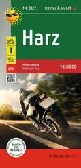 freytag & berndt Motorradkarte Harz 1:150.000