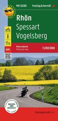 freytag & berndt Motorradkarte Rh&ouml;n 1:200.000