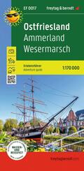 freytag & berndt Freizeitkarte Ostfriesland, Erlebnisf&uuml;hrer 1:170.000