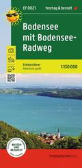 freytag & berndt Freizeitkarte Bodensee mit Bodensee-Radweg, Erlebnisf&uuml;hrer 1:130.000